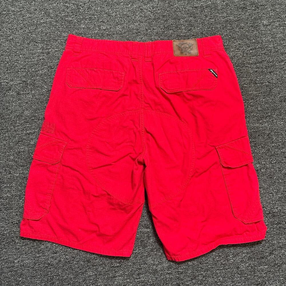 Lrg  baggy red cargo shorts
